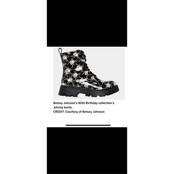 Betsy Johnson, Johnny combat boots lace up size 6  - Picture 3 of 12
